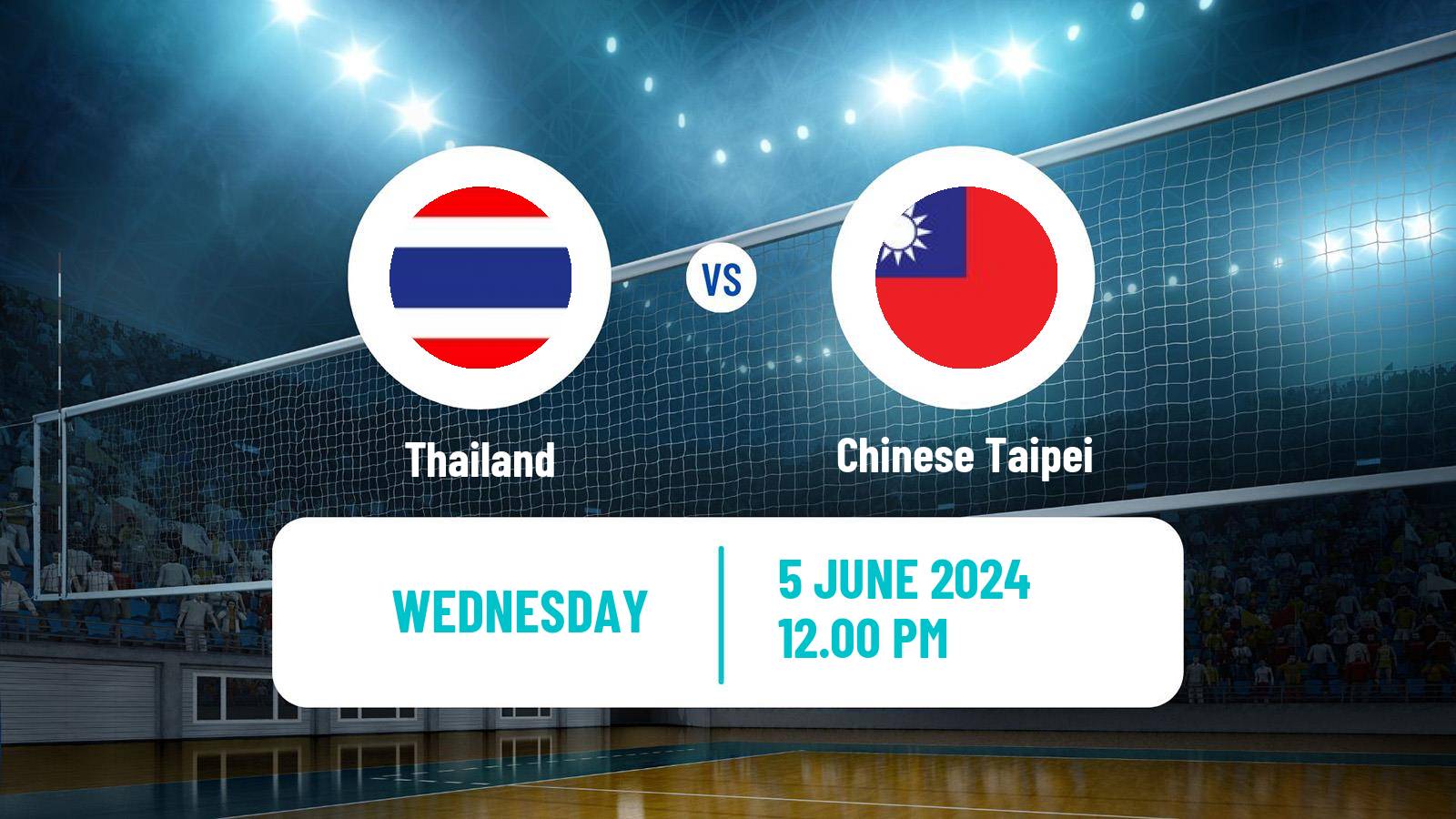 Volleyball AVC Challenge Cup Volleyball Thailand - Chinese Taipei