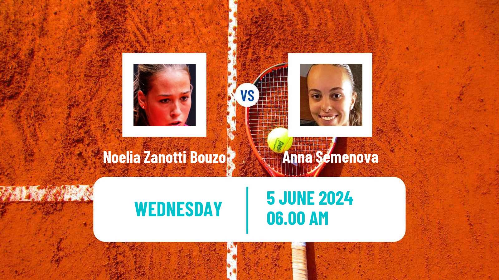 Tennis ITF W15 Madrid Women Noelia Zanotti Bouzo - Anna Semenova