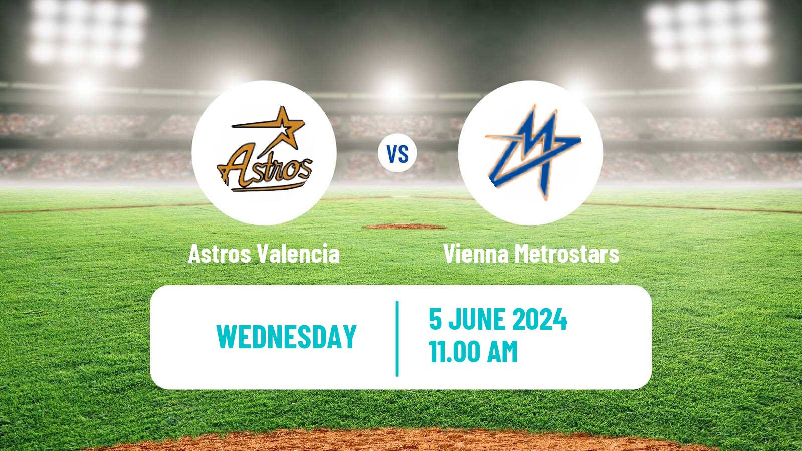 Baseball Confederation Cup Baseball Astros Valencia - Vienna Metrostars