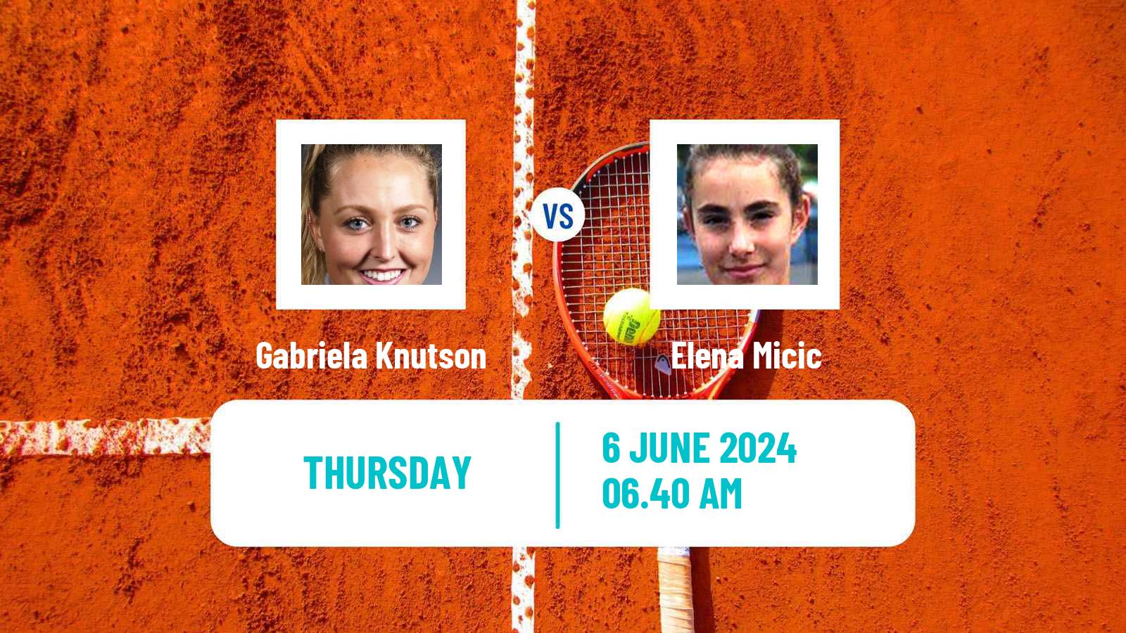 Tennis ITF W50 Montemor O Novo 2 Women Gabriela Knutson - Elena Micic
