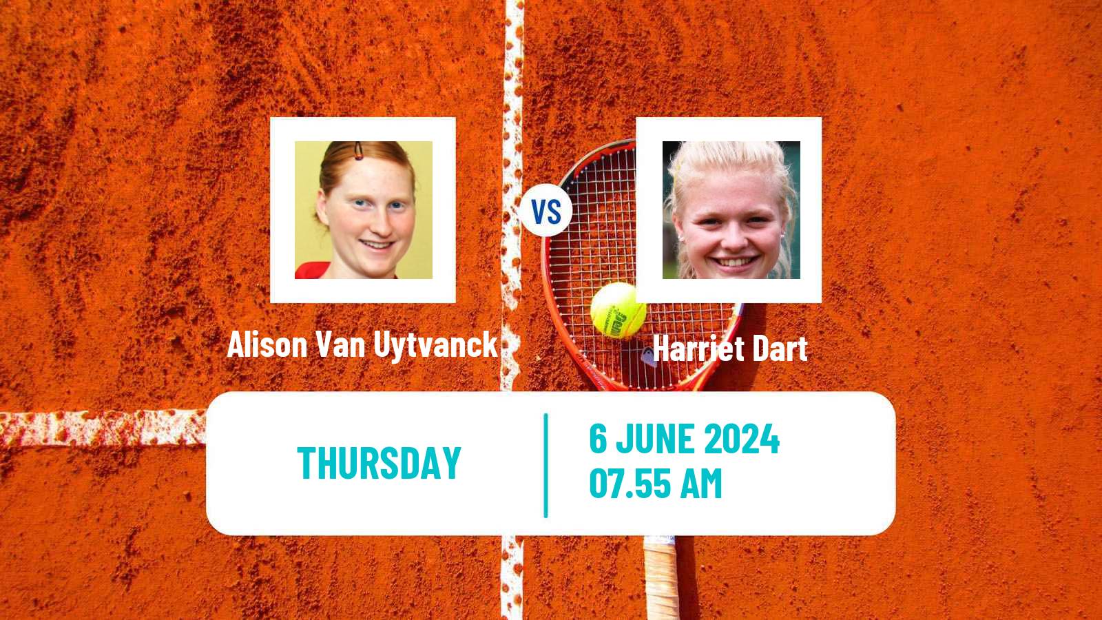 Tennis ITF W100 Surbiton Women Alison Van Uytvanck - Harriet Dart