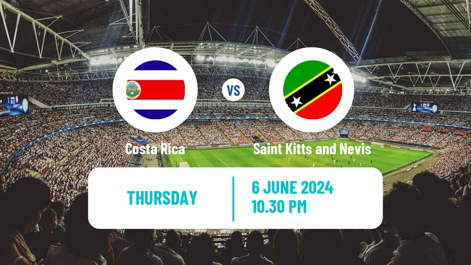 Soccer FIFA World Cup Costa Rica - Saint Kitts and Nevis