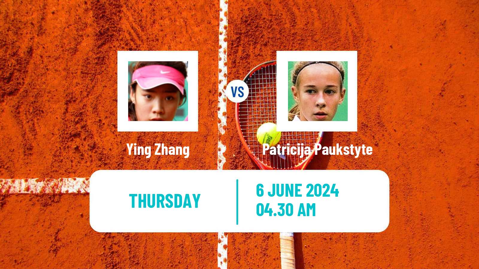 Tennis ITF W15 Monastir 21 Women Ying Zhang - Patricija Paukstyte
