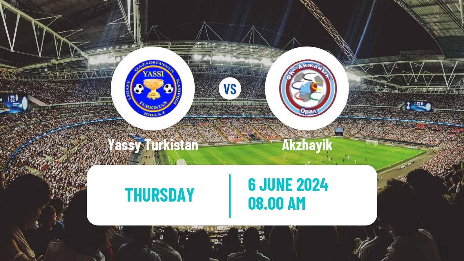 Soccer Kazakh First Division Yassy Turkistan - Akzhayik