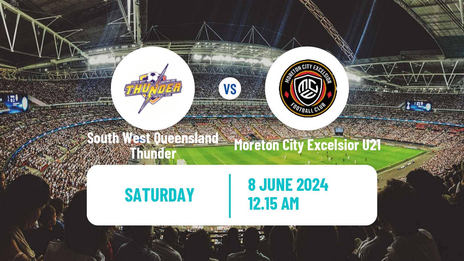 Soccer Australian Queensland Premier League South West Queensland Thunder - Moreton City Excelsior U21