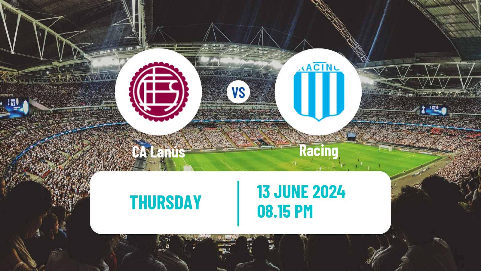 Soccer Argentinian Liga Profesional Lanús - Racing