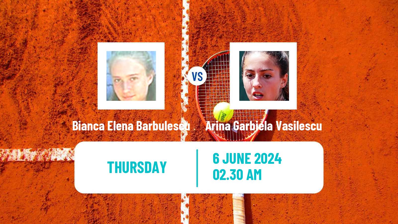 Tennis ITF W15 Focsani Women Bianca Elena Barbulescu - Arina Garbiela Vasilescu