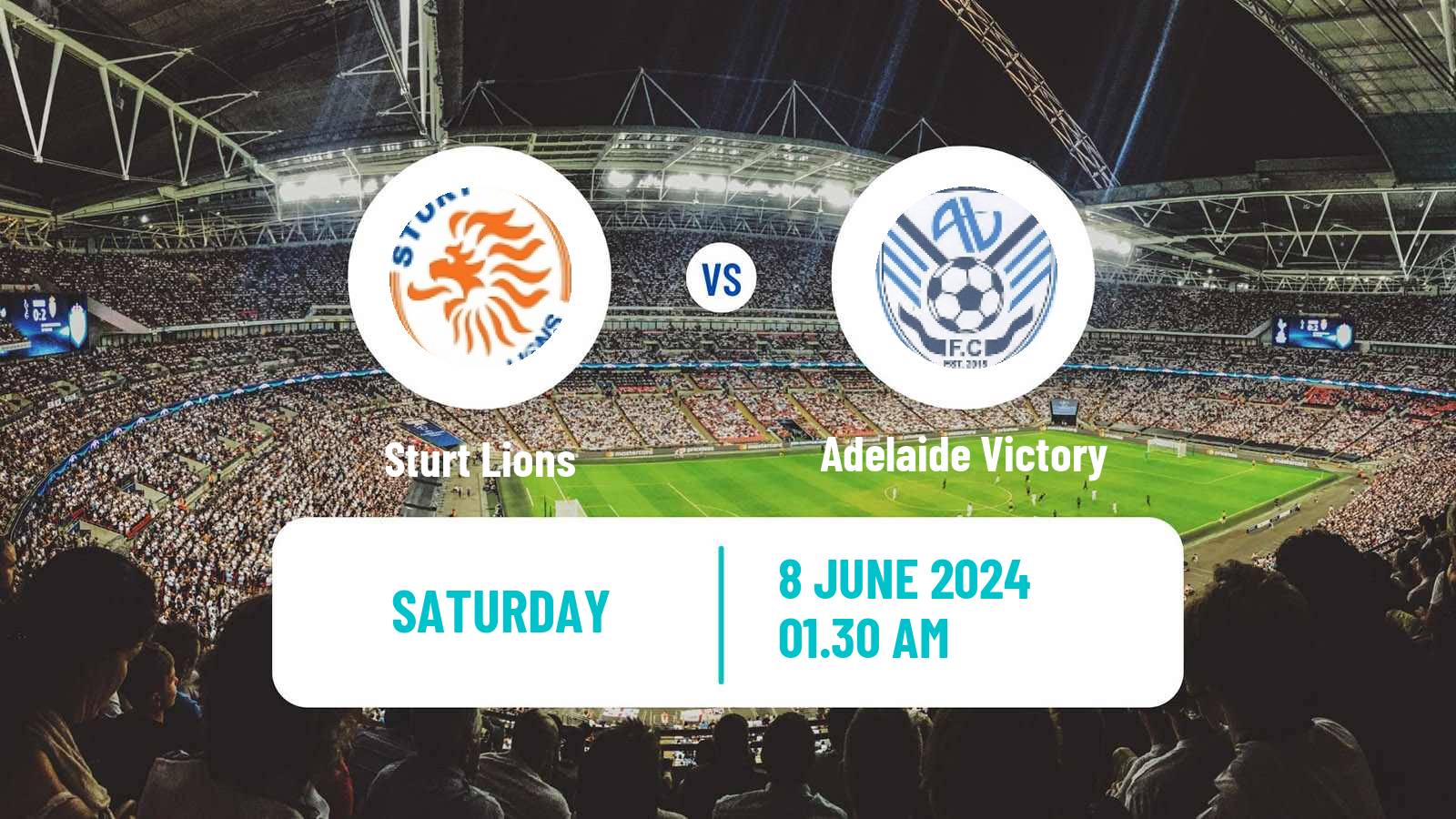 Soccer Australian SA State League Sturt Lions - Adelaide Victory