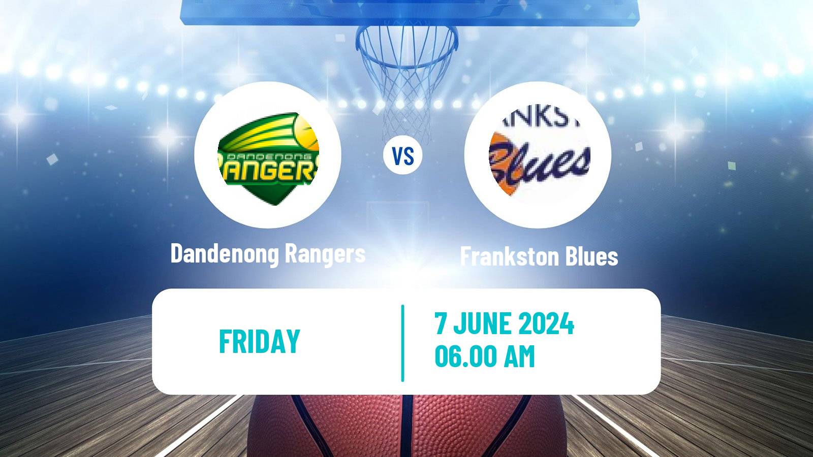 Basketball Australian NBL1 South Dandenong Rangers - Frankston Blues