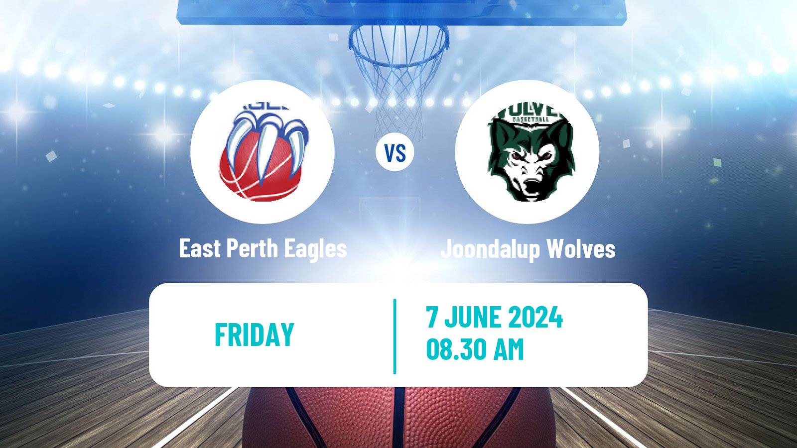 Basketball Australian NBL1 West East Perth Eagles - Joondalup Wolves