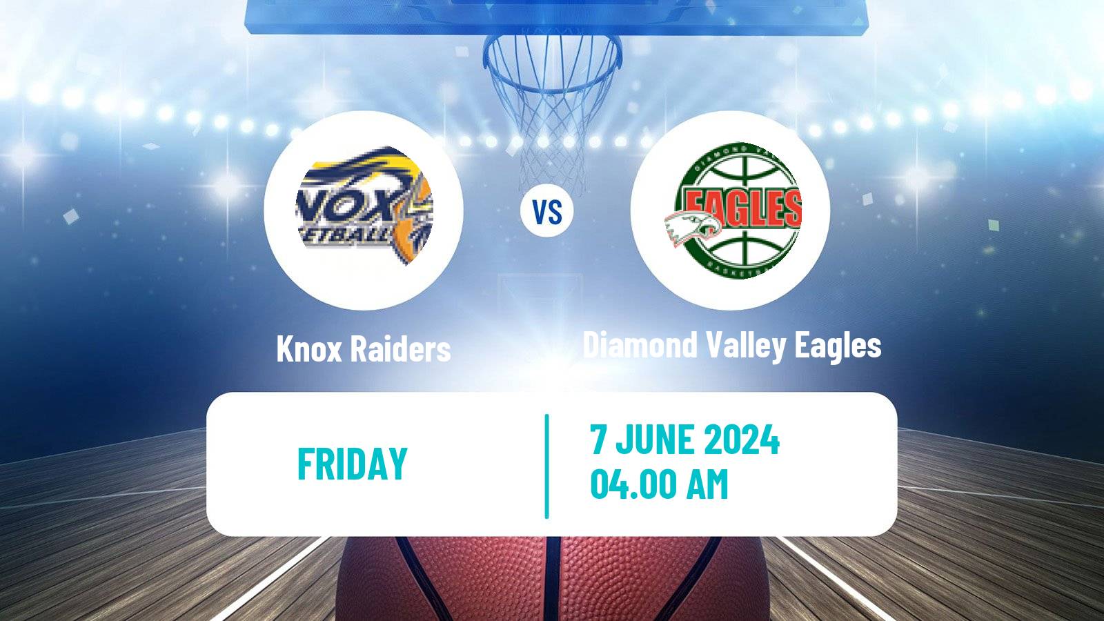 Basketball Australian NBL1 South Women Knox Raiders - Diamond Valley Eagles
