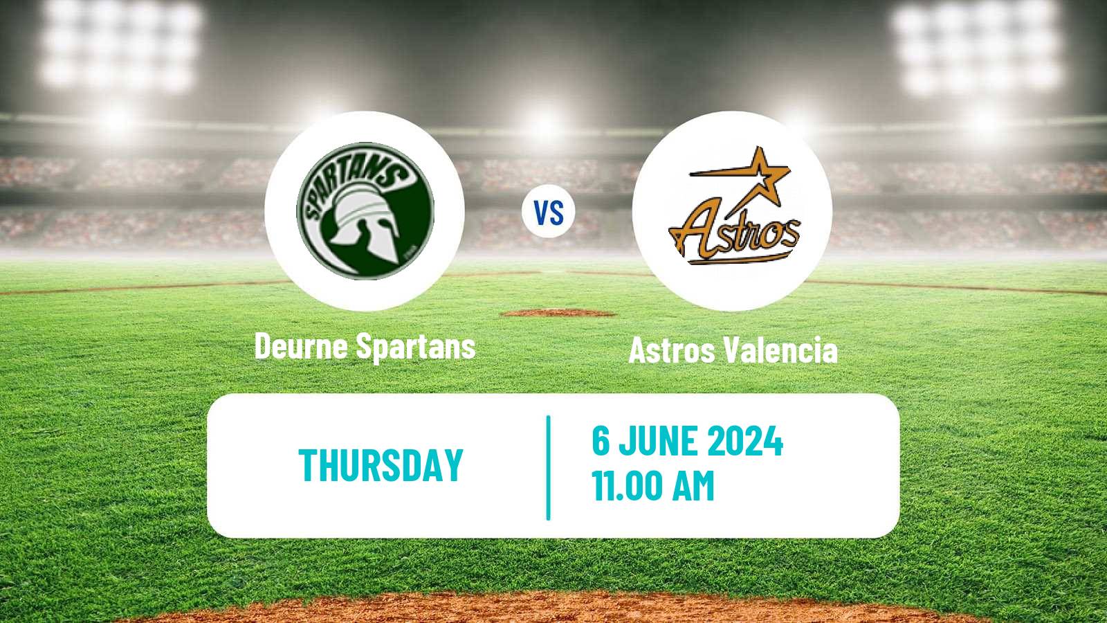 Baseball Confederation Cup Baseball Deurne Spartans - Astros Valencia