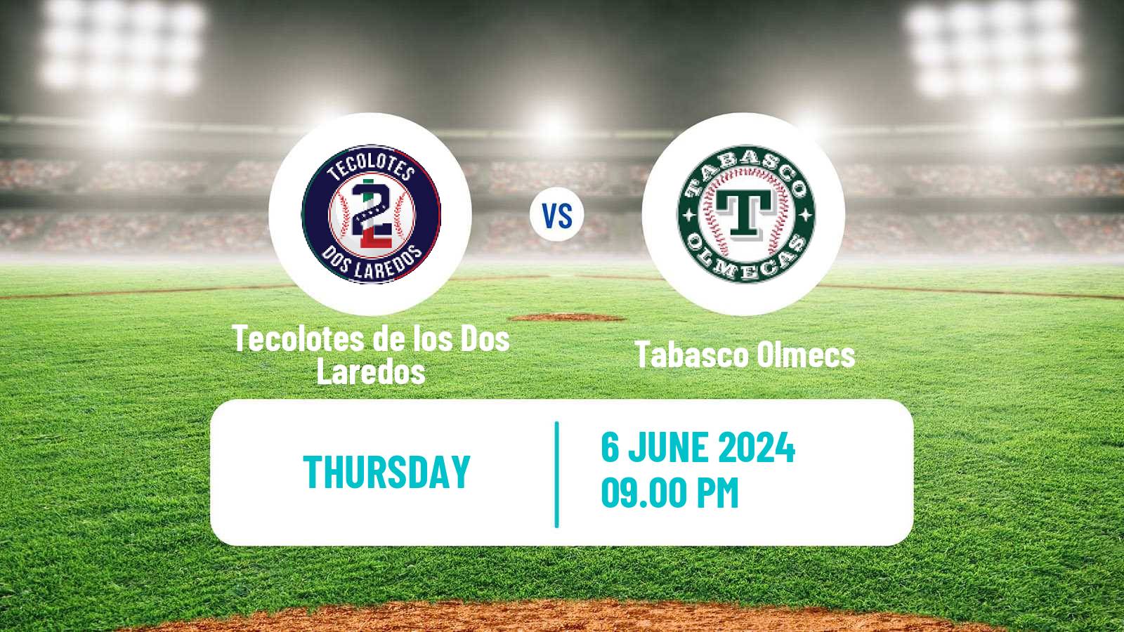 Baseball LMB Tecolotes de los Dos Laredos - Tabasco Olmecs