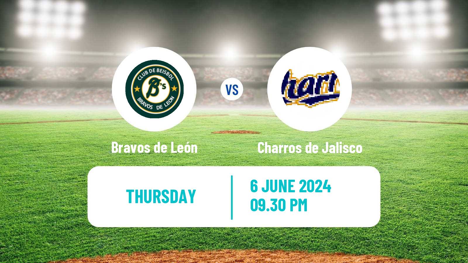 Baseball LMB Bravos de León - Charros de Jalisco