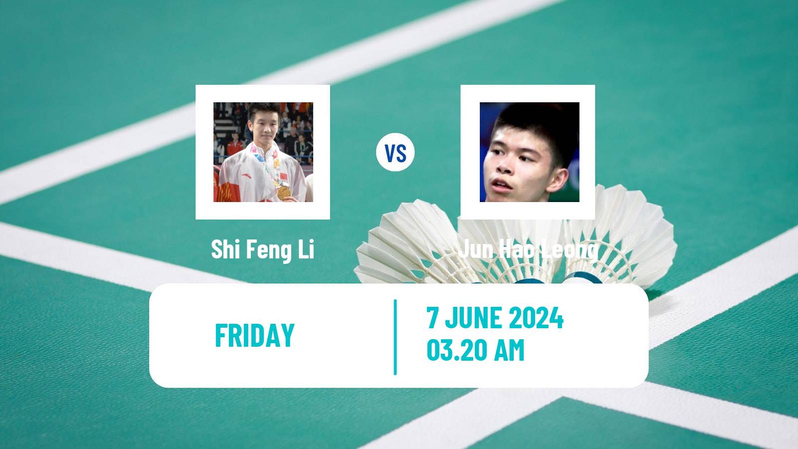 Badminton BWF World Tour Indonesia Open Men Shi Feng Li - Jun Hao Leong