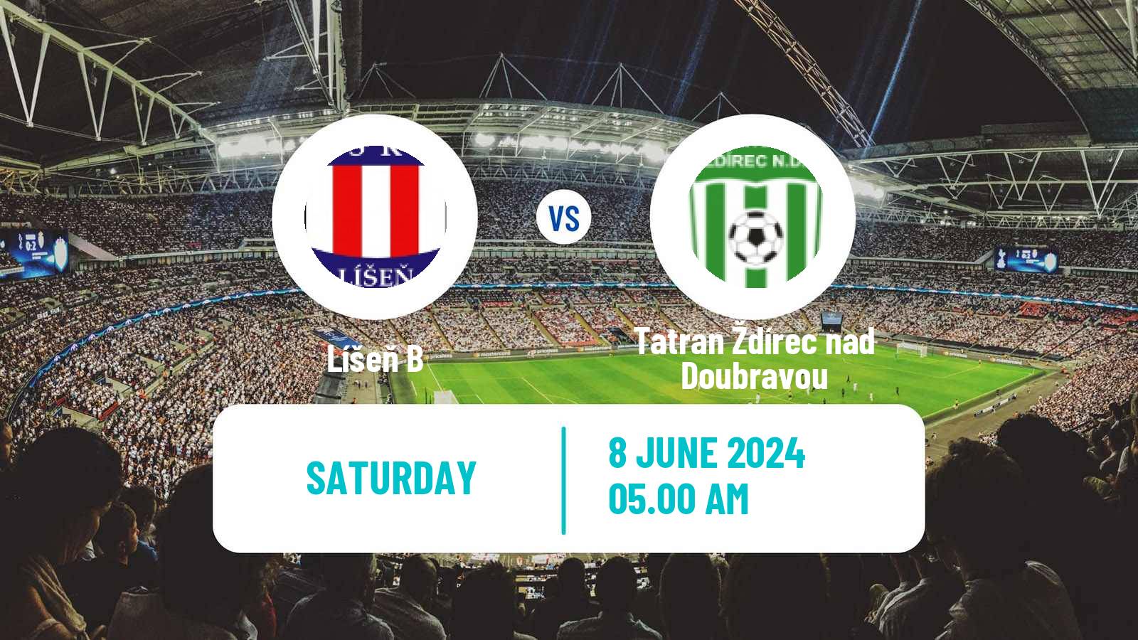 Soccer Czech Division D Líšeň B - Tatran Ždírec nad Doubravou