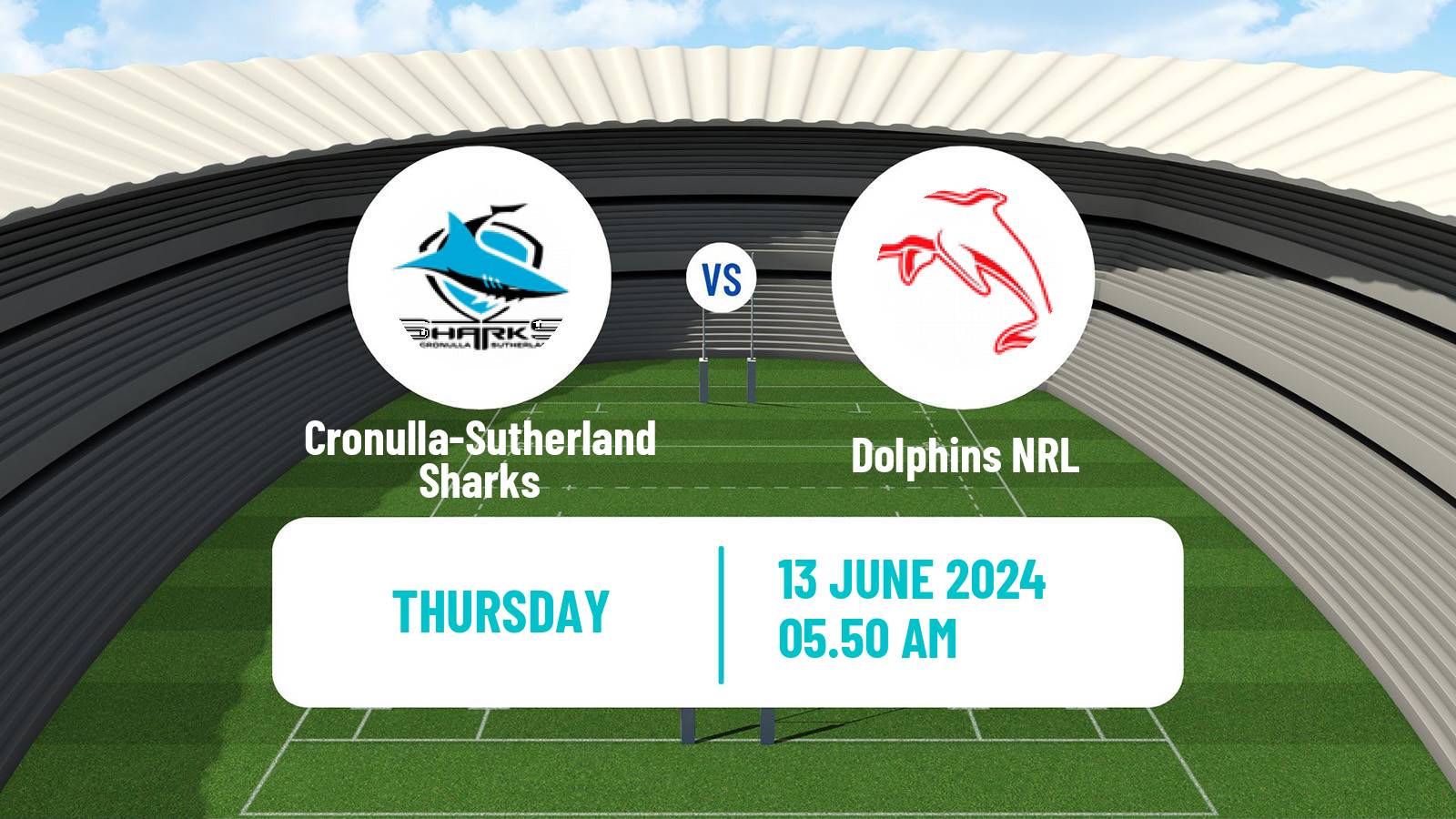 Rugby league Australian NRL Cronulla-Sutherland Sharks - Dolphins