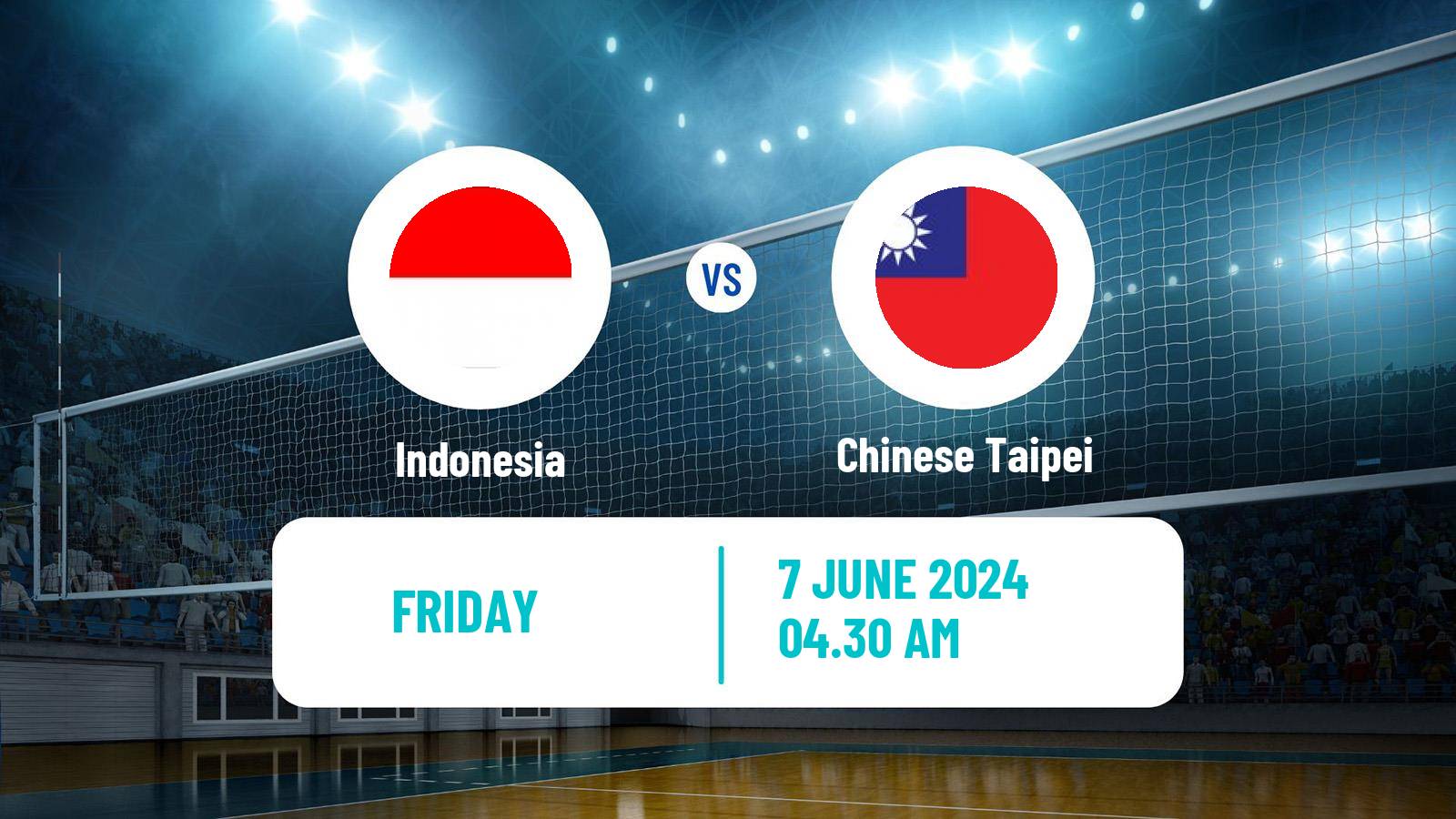 Volleyball AVC Challenge Cup Volleyball Indonesia - Chinese Taipei