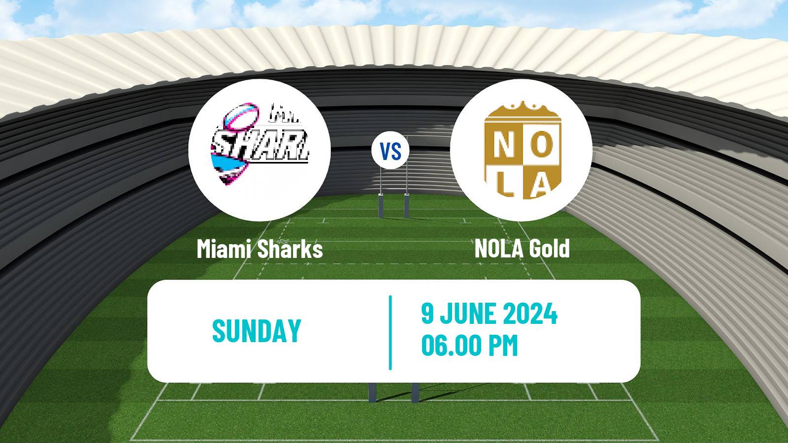 Rugby union USA Major League Rugby Miami Sharks - NOLA Gold