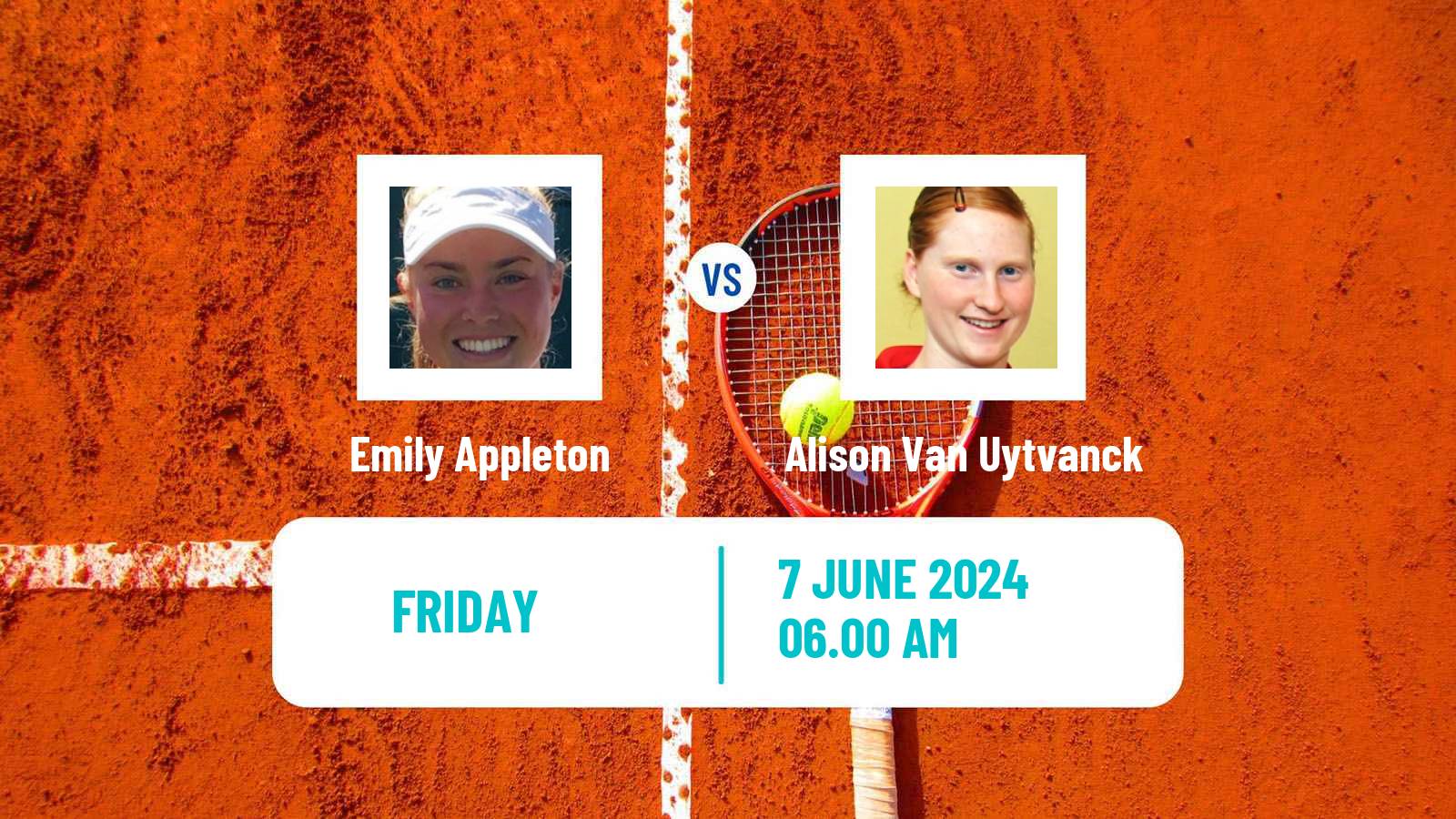 Tennis ITF W100 Surbiton Women Emily Appleton - Alison Van Uytvanck