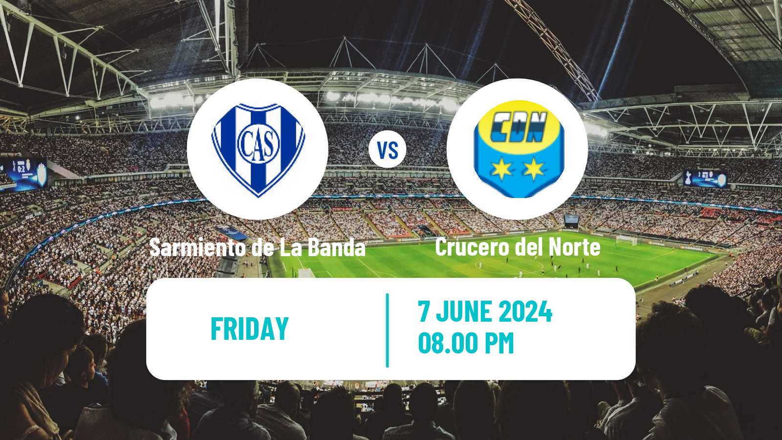 Soccer Argentinian Torneo Federal Sarmiento de La Banda - Crucero del Norte