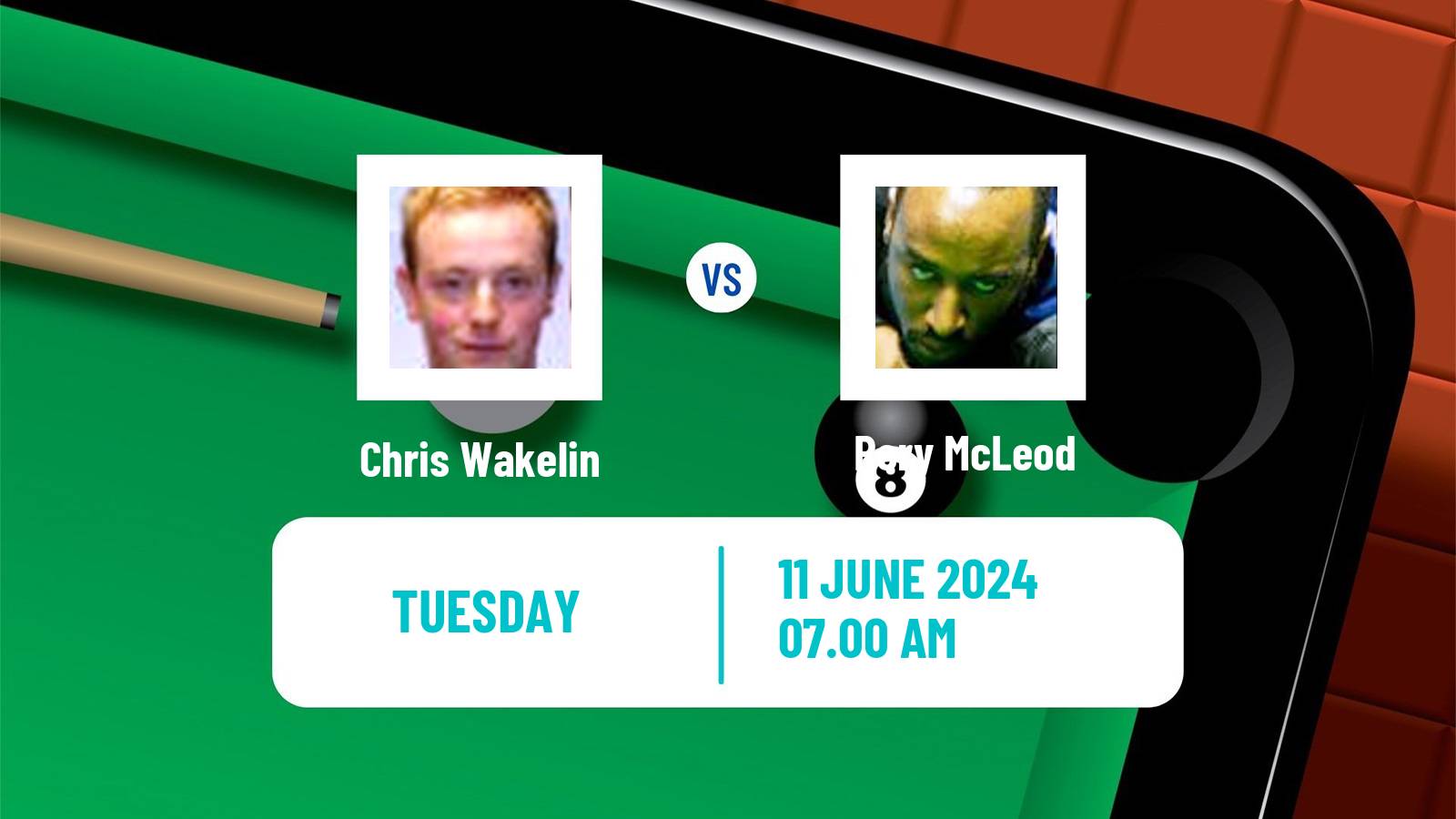 Snooker Championship League Chris Wakelin - Rory McLeod