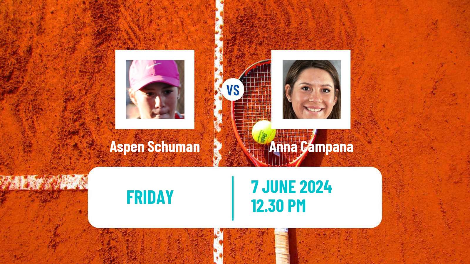 Tennis ITF W15 San Diego Ca 2 Women Aspen Schuman - Anna Campana