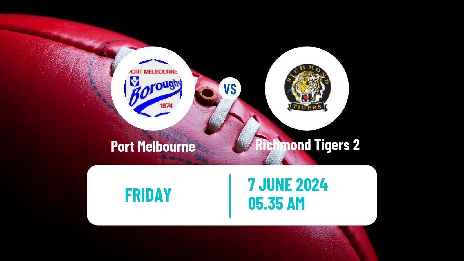 Aussie rules VFL Port Melbourne - Richmond Tigers 2