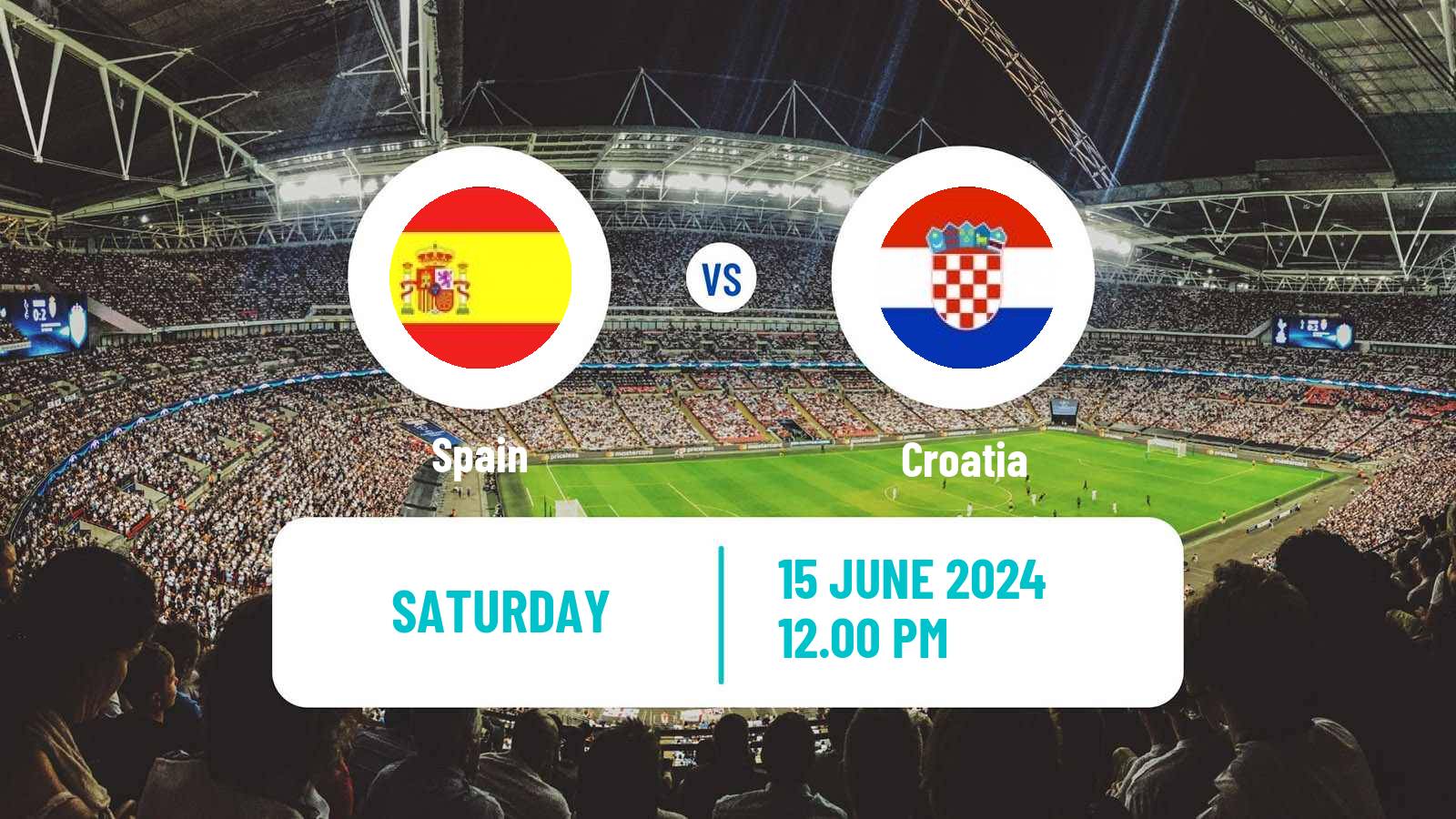 Soccer UEFA Euro Spain - Croatia