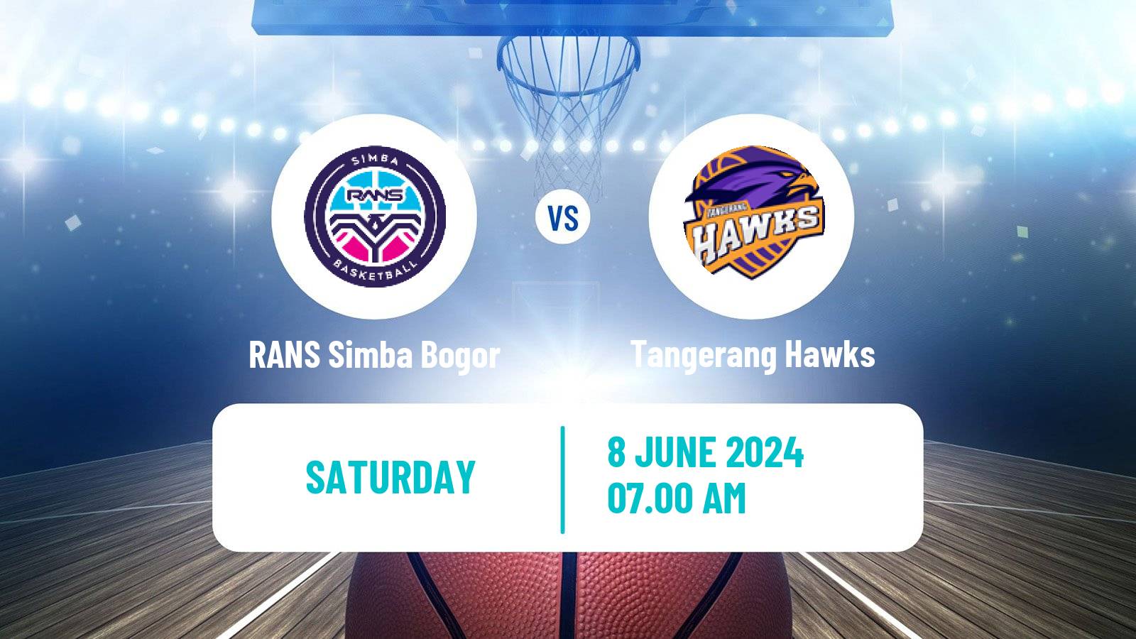 Basketball Indonesian IBL RANS Simba Bogor - Tangerang Hawks