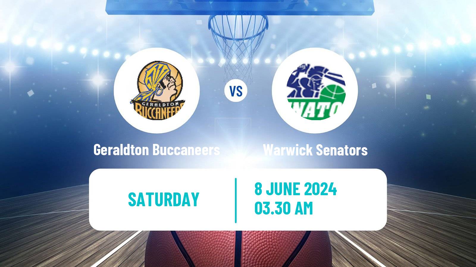 Basketball Australian NBL1 West Geraldton Buccaneers - Warwick Senators