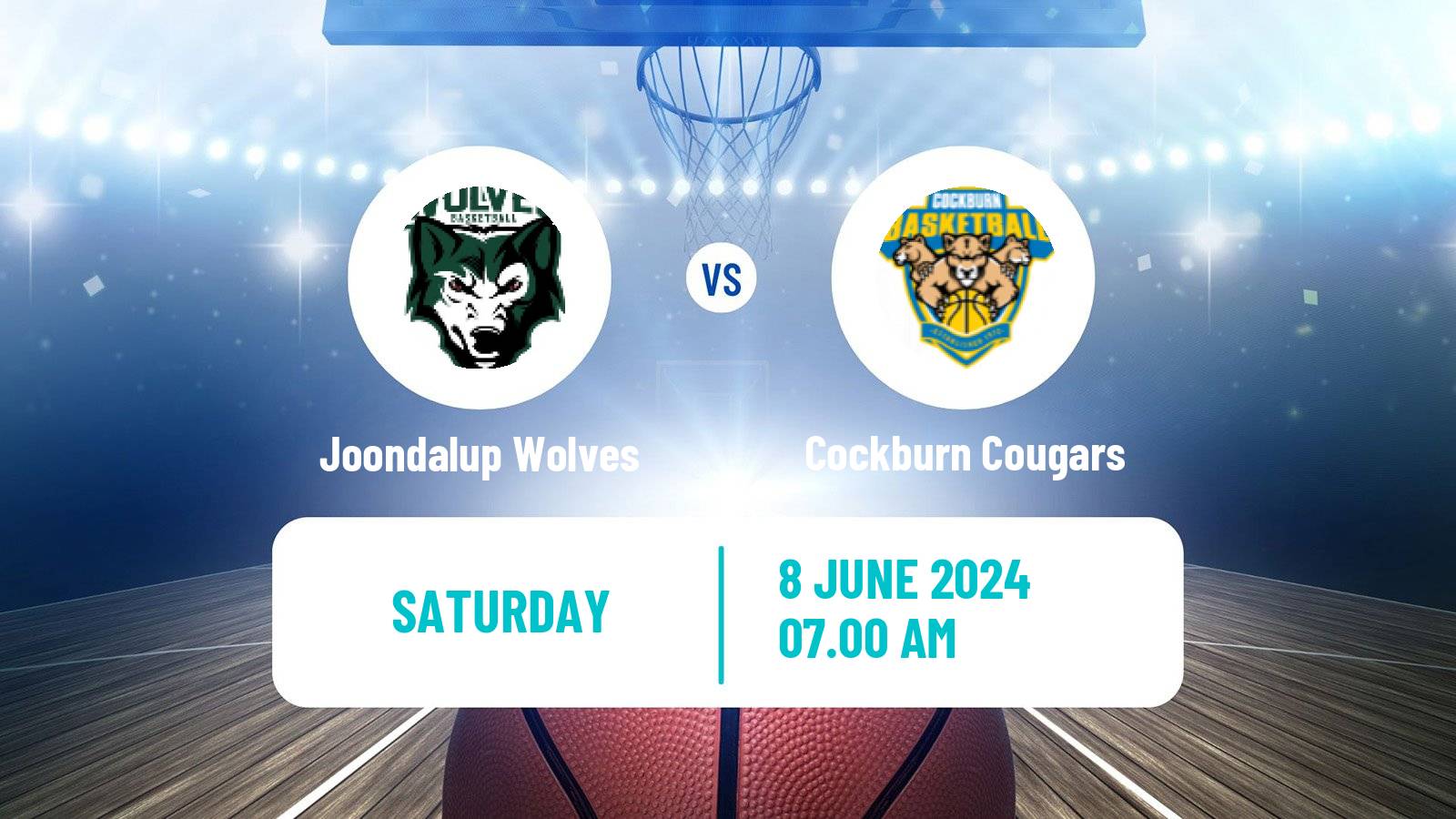 Basketball Australian NBL1 West Joondalup Wolves - Cockburn Cougars