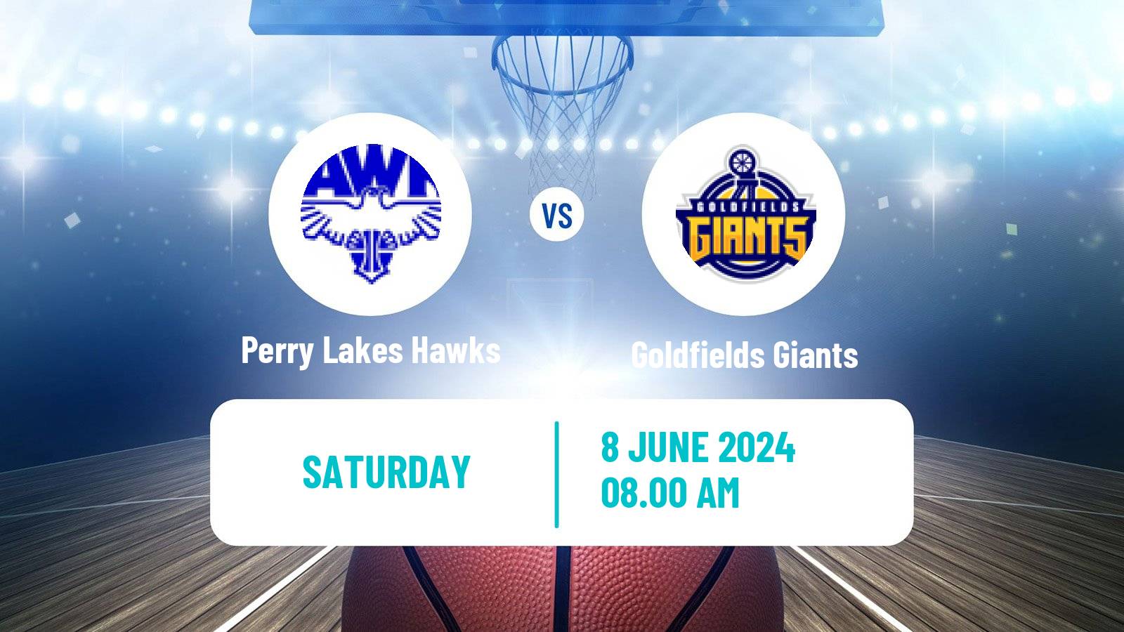 Basketball Australian NBL1 West Perry Lakes Hawks - Goldfields Giants
