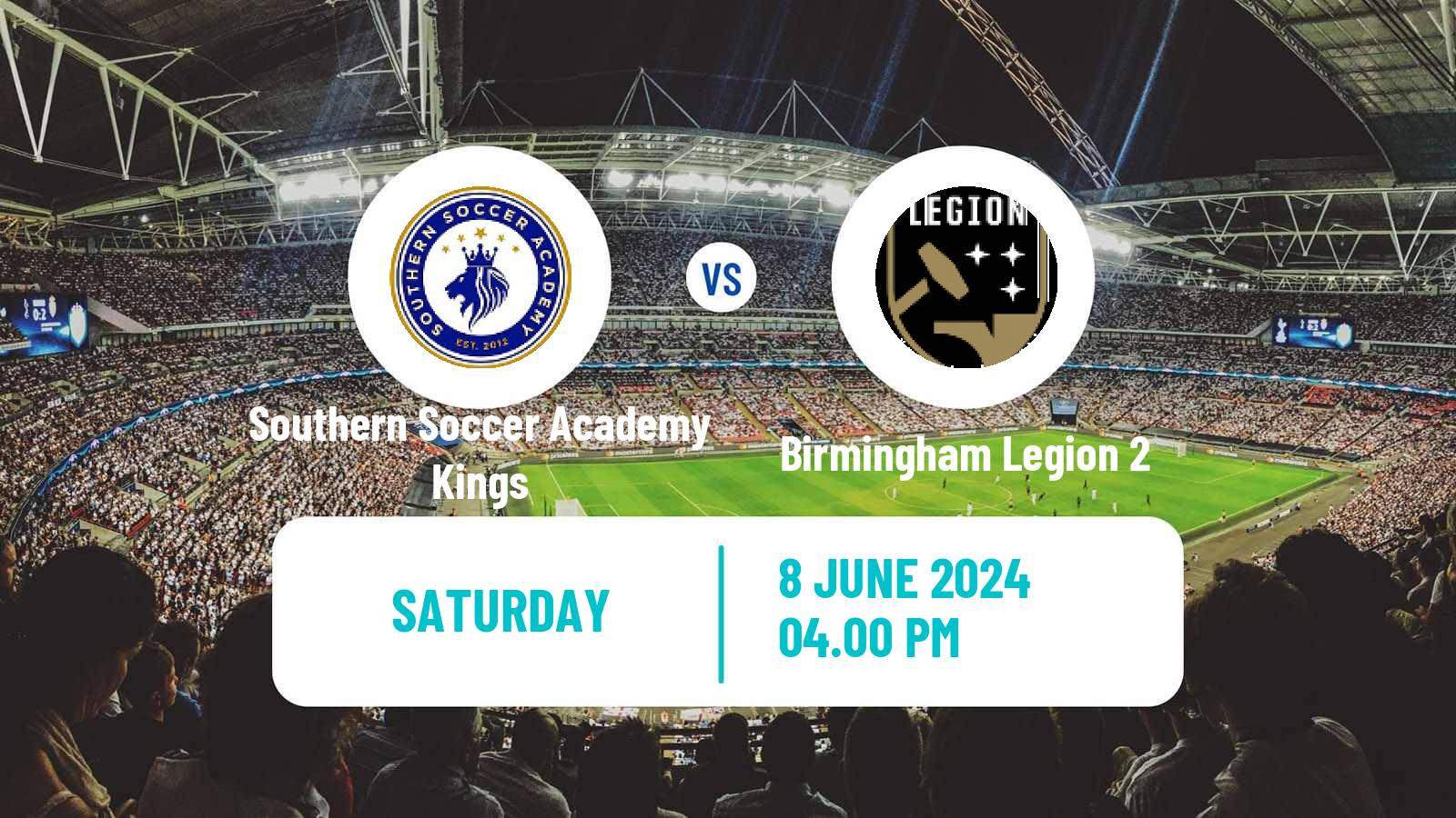 Soccer USL League Two Southern Soccer Academy Kings - Birmingham Legion 2