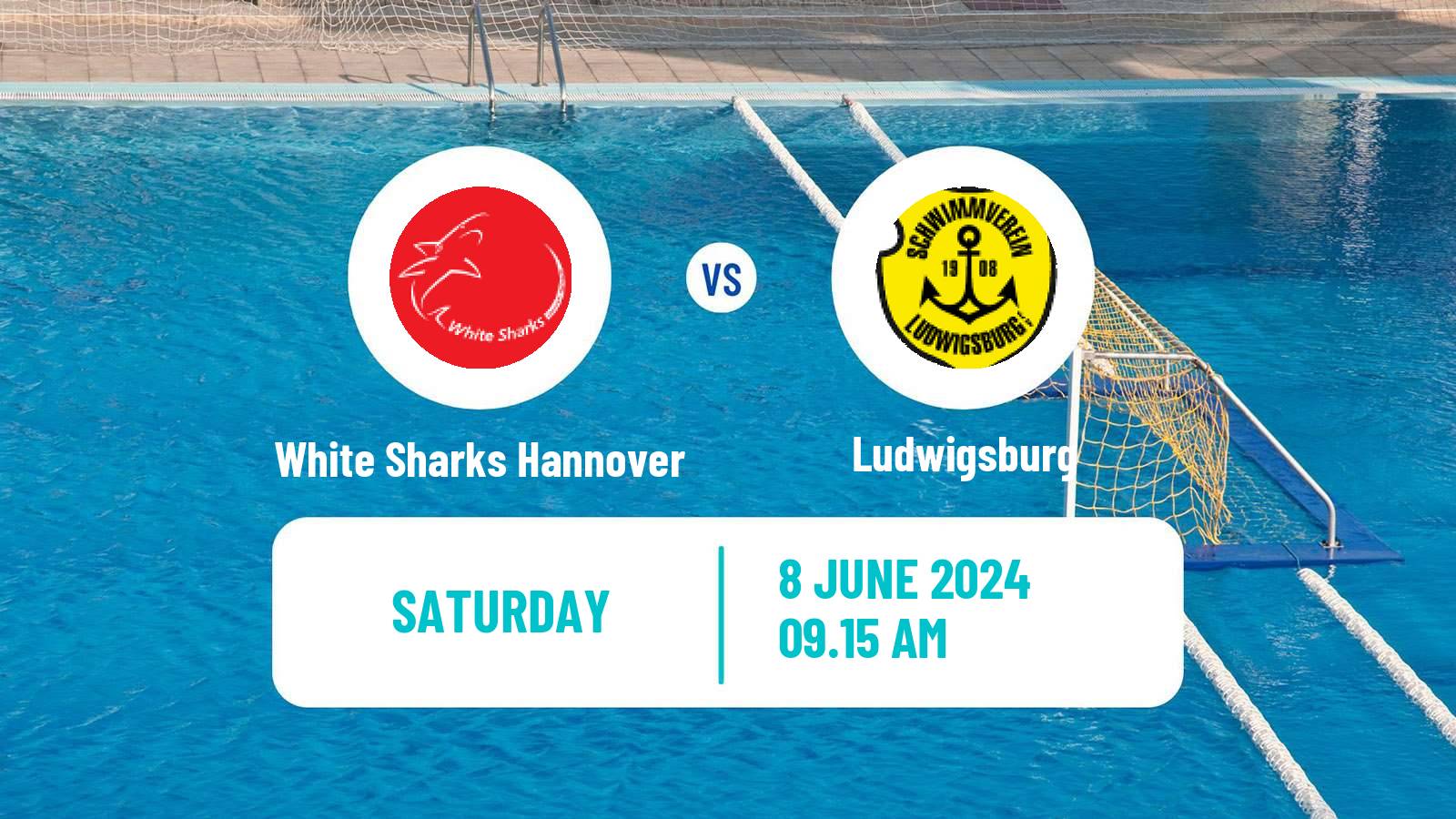 Water polo German Pro A Water Polo White Sharks Hannover - Ludwigsburg