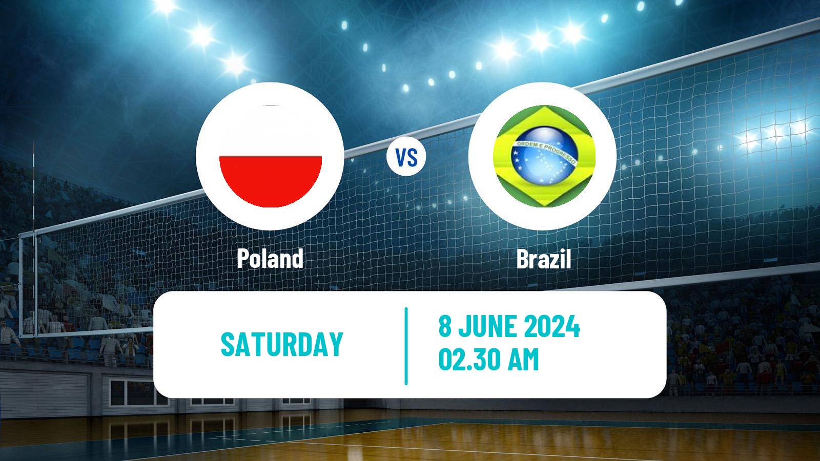 Volleyball Nations League Volleyball Poland - Brazil