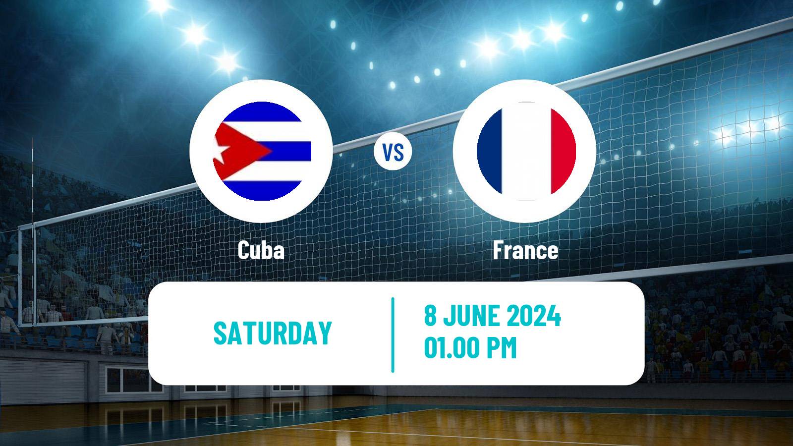 Volleyball Nations League Volleyball Cuba - France