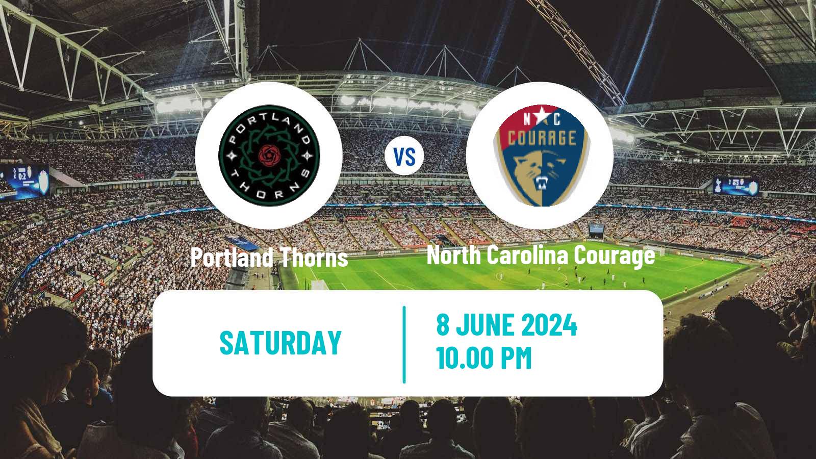 Soccer NWSL Portland Thorns - North Carolina Courage