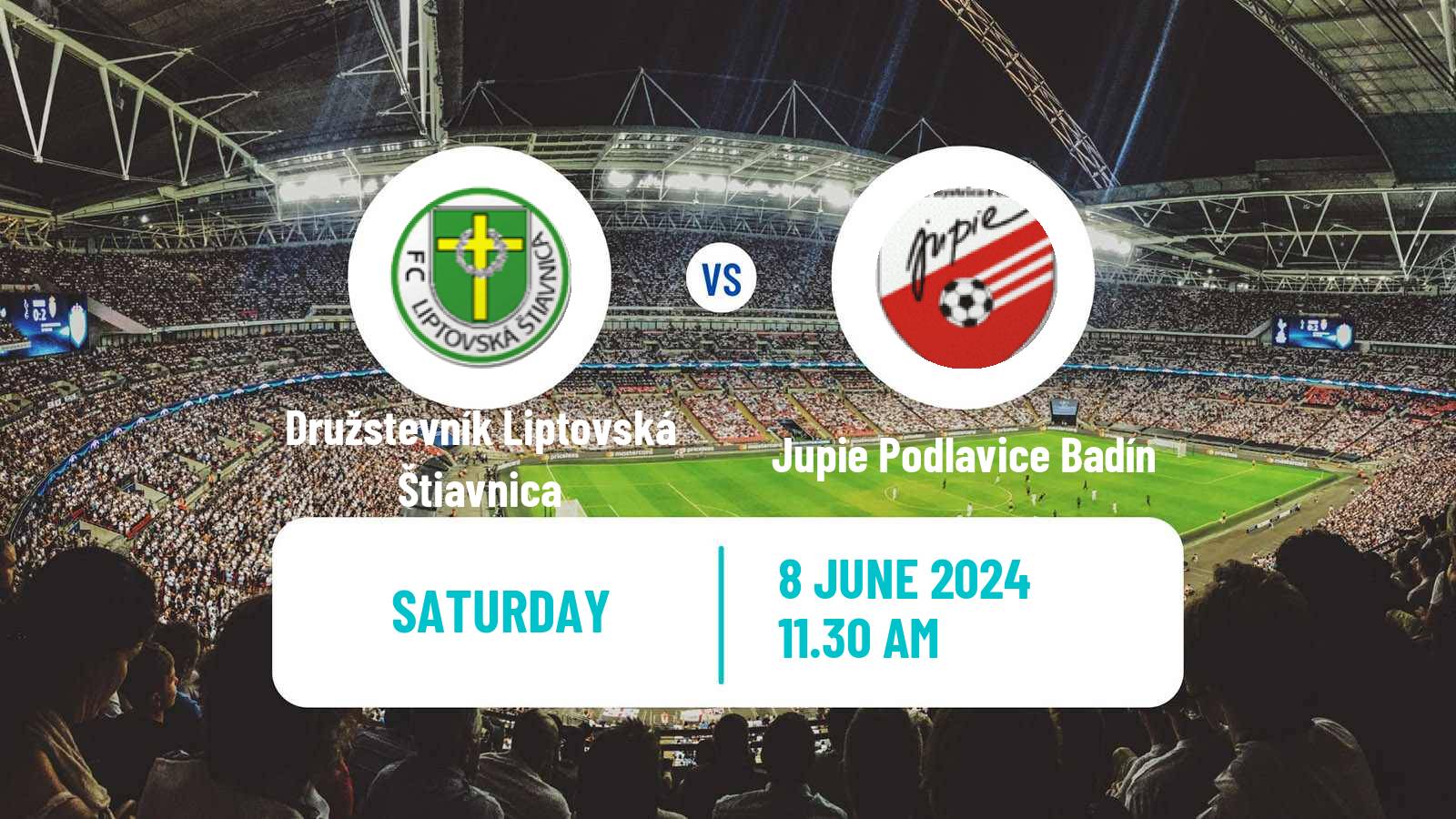 Soccer Slovak 4 Liga Central Družstevník Liptovská Štiavnica - Jupie Podlavice Badín