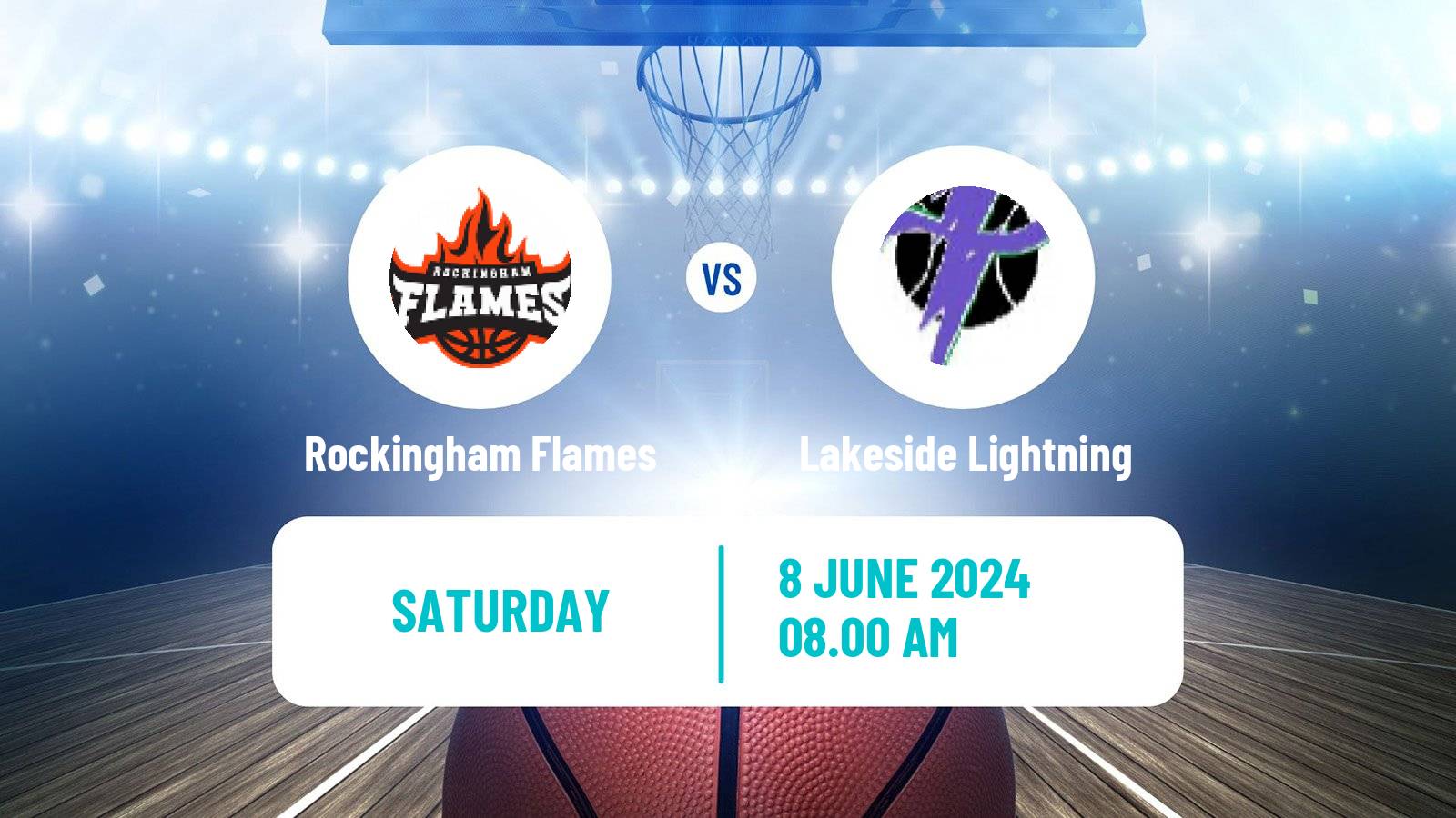 Basketball Australian NBL1 West Rockingham Flames - Lakeside Lightning