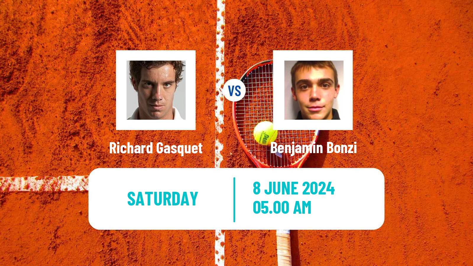 Tennis ATP Stuttgart Richard Gasquet - Benjamin Bonzi