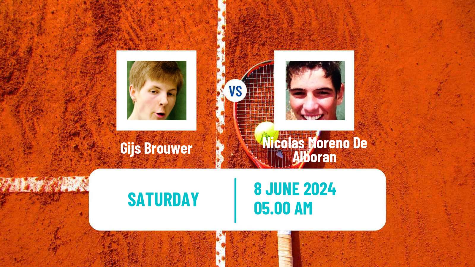 Tennis ATP Hertogenbosch Gijs Brouwer - Nicolas Moreno De Alboran