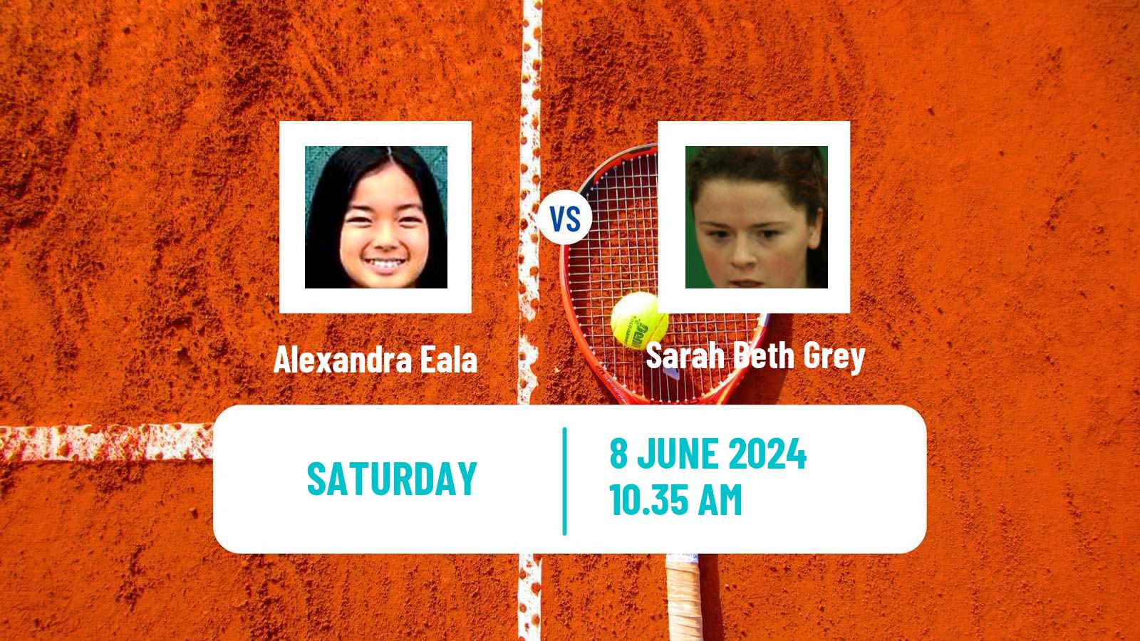 Tennis WTA Nottingham Alexandra Eala - Sarah Beth Grey