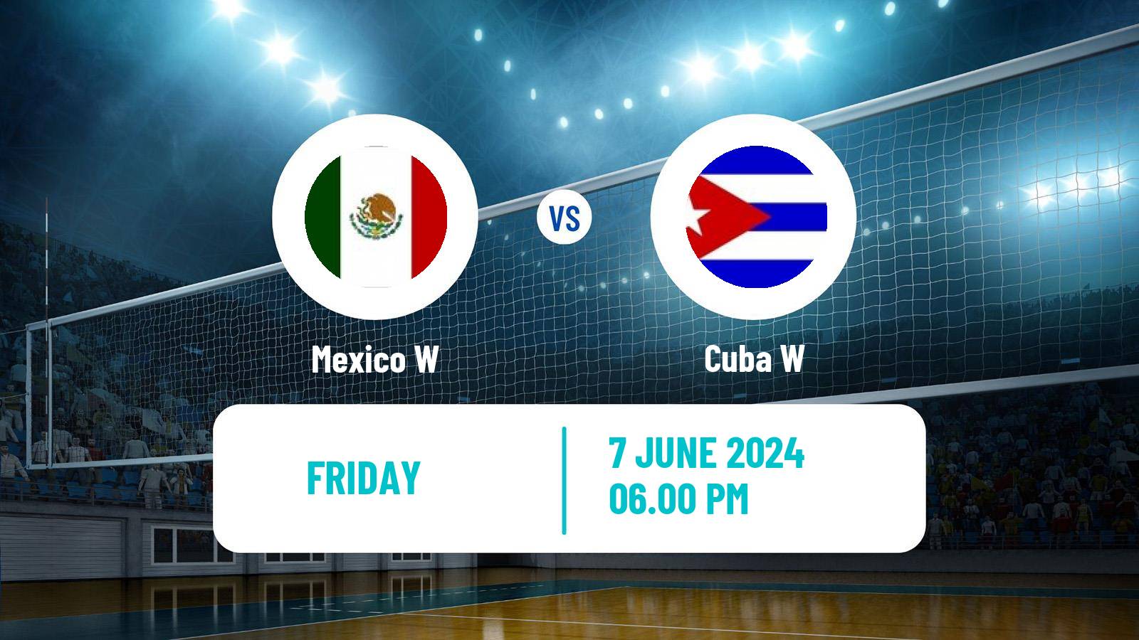 Volleyball NORCECA Final Four Volleyball Women Mexico W - Cuba W