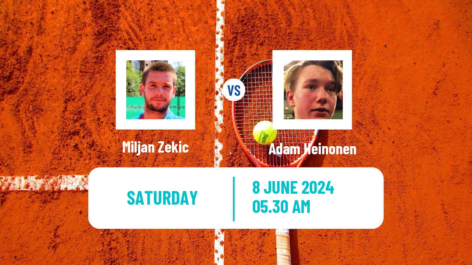 Tennis ITF M25 Kursumlijska Banja 2 Men Miljan Zekic - Adam Heinonen