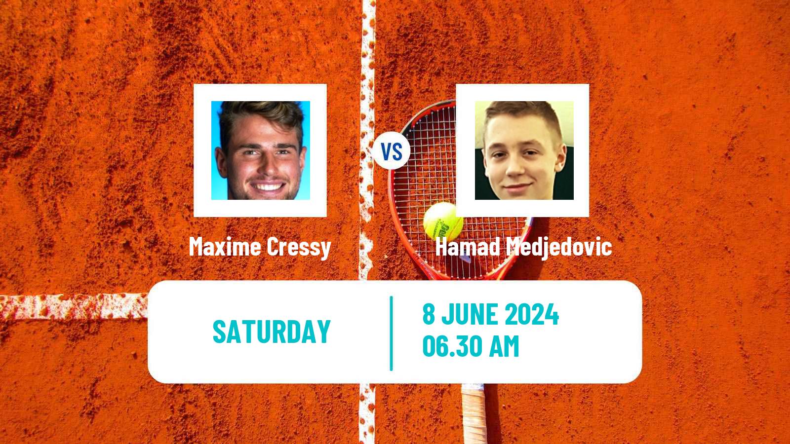 Tennis ATP Stuttgart Maxime Cressy - Hamad Medjedovic