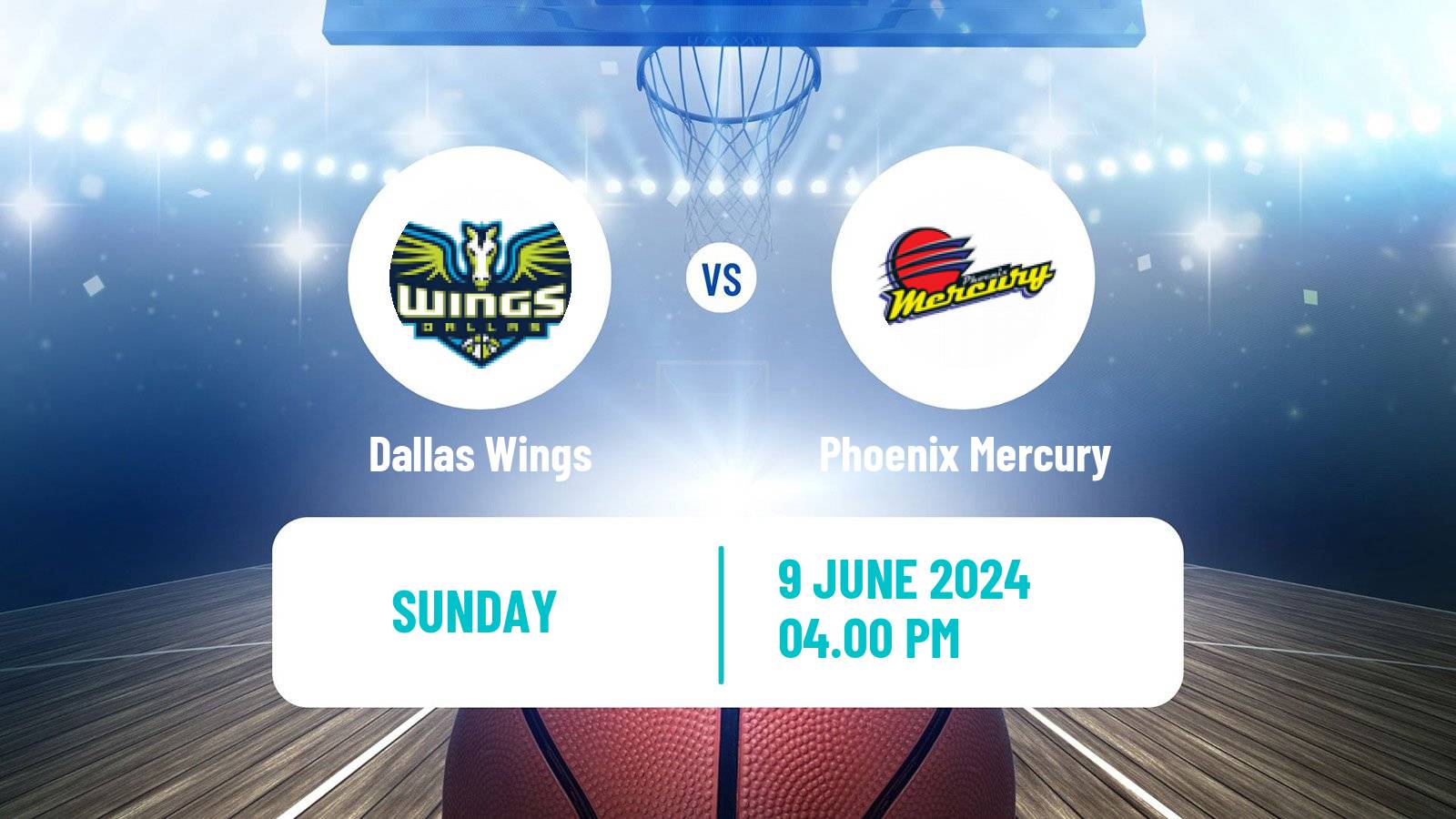 Basketball WNBA Dallas Wings - Phoenix Mercury