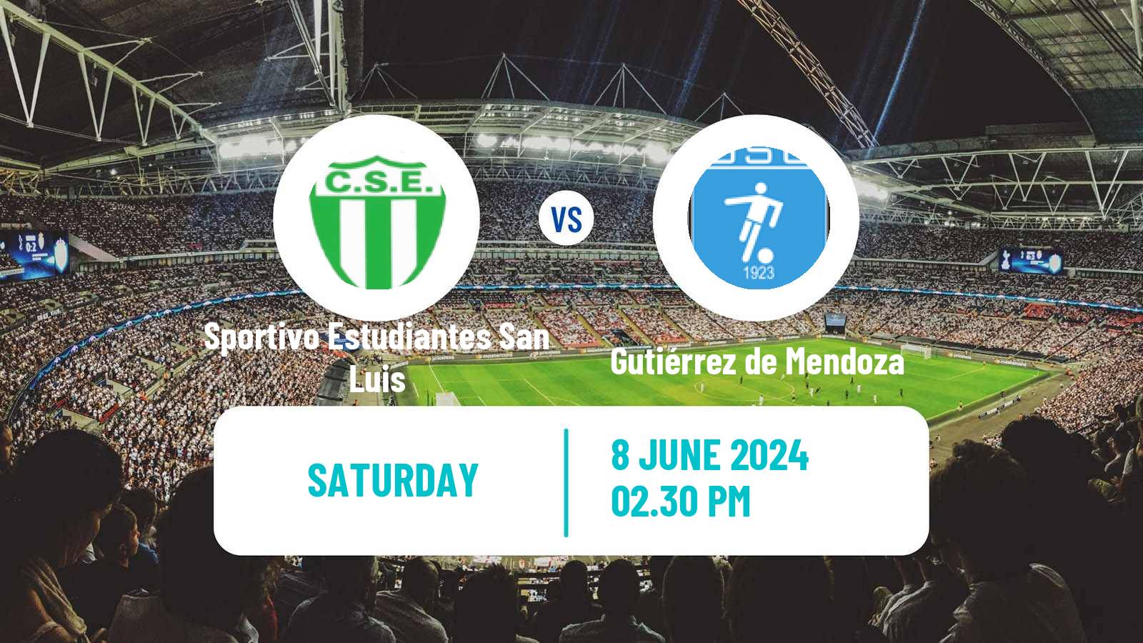 Soccer Argentinian Torneo Federal Sportivo Estudiantes San Luis - Gutiérrez de Mendoza