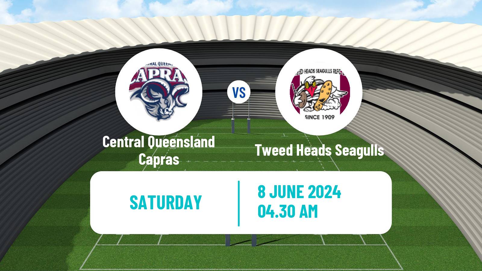 Rugby league Australian Queensland Cup Central Queensland Capras - Tweed Heads Seagulls