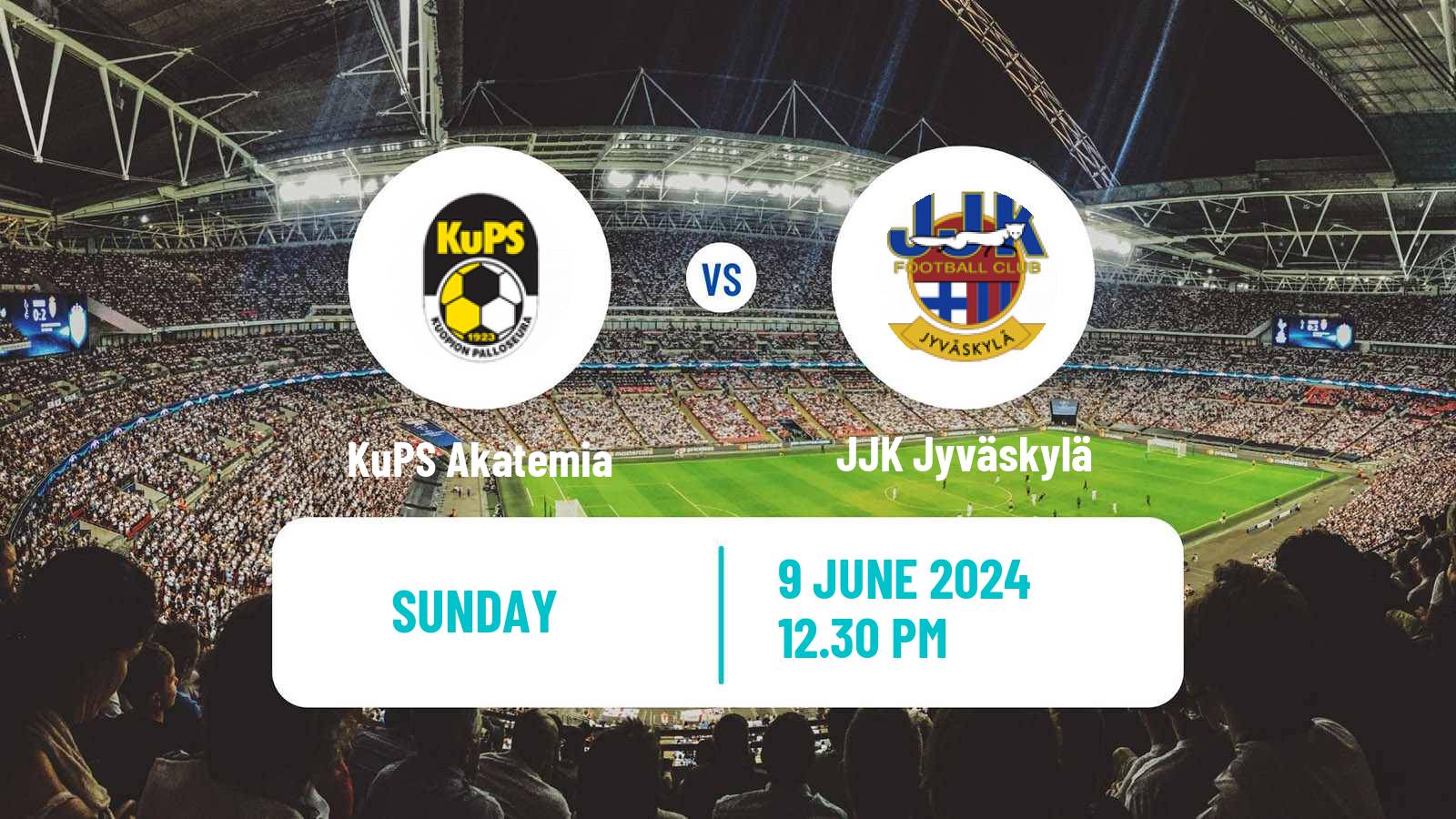 Soccer Finnish Ykkonen KuPS Akatemia - JJK Jyväskylä